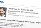 Linkedin no funciona si sólo se usa para contactar Arturo de las Heras Garcia CEF