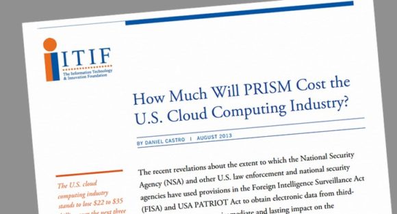 ¿Cuánto costará PRISM a la industria estadounidense de la nube?