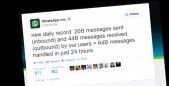 WhatsApp procesa 64 mil millones de mensajes en 24 horas whatsapp twitter