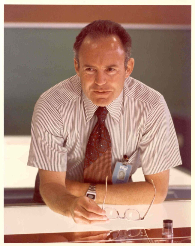 Gordon Moore en 1975. Fotografía © Intel