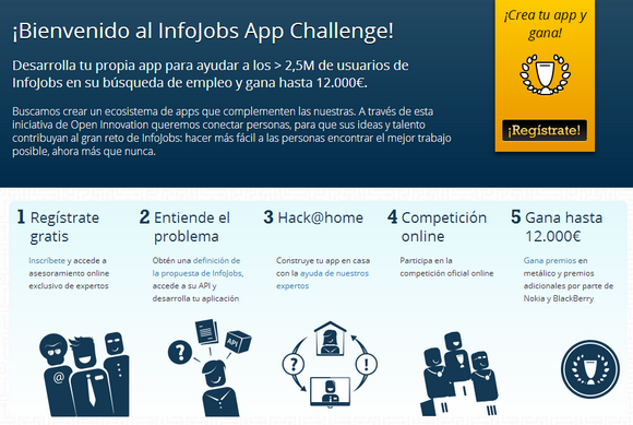El concurso del portal de empleo InfoJobs para crear apps recibe más de medio centenar de ideas para facilitar la búsqueda de empleo