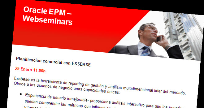 Oracle organiza un ciclo de formación online sobre aplicaciones financieras, comerciales y estratégicas