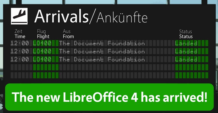 Disponible flamante nueva versión de LibreOffice