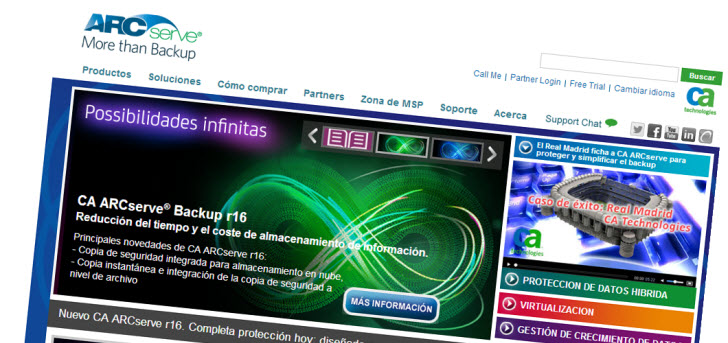 CA ARCserve r16.5 amplía la protección de los servidores virtuales