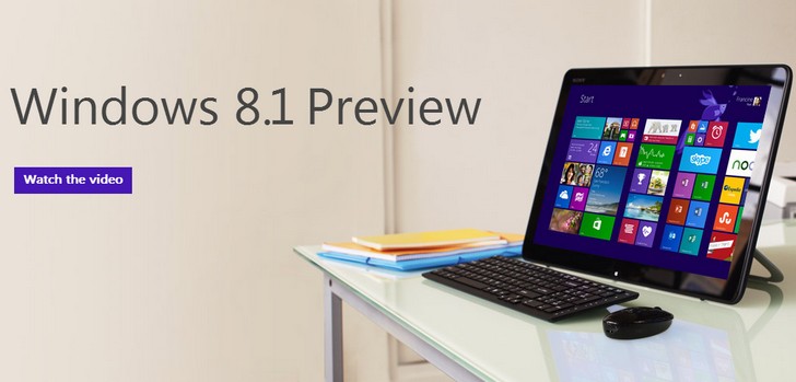 Microsoft presenta Windows 8.1 preview