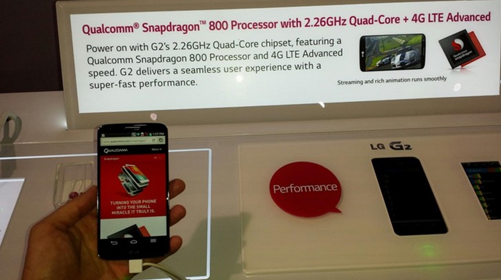 LG lanza smartphone G2 de 5,2″ y pantalla de 1080p, el primero con Snapdragon 800