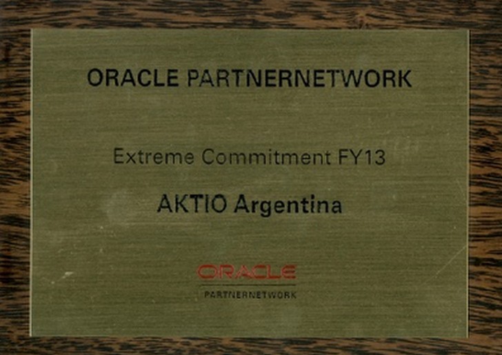 AKTIO fue reconocida por su compromiso y desempeño durante el Oracle PartnerNetwork Day