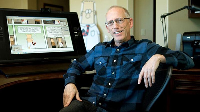 El creador de Dilbert, Scott Adams, compara a su personaje con Steve Wozniak