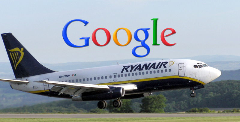 Google prepara comparador de precios de vuelos en cooperación con Ryanair