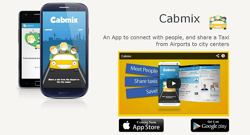 Cabmix lanza un nuevo servicio para compartir el taxi de la ciudad al aeropuerto