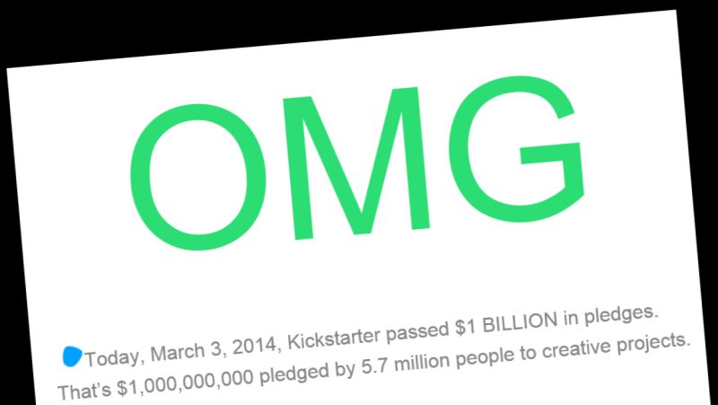 Kickstarter mil millones