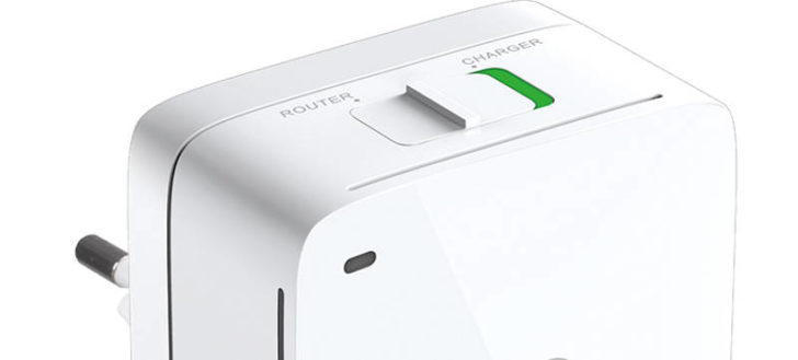 Detalle, parte superior del D-Link Router Portatil mydlink_DIR-518L