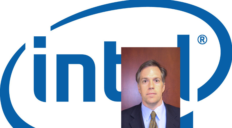 David Hoffman y logotipo Intel