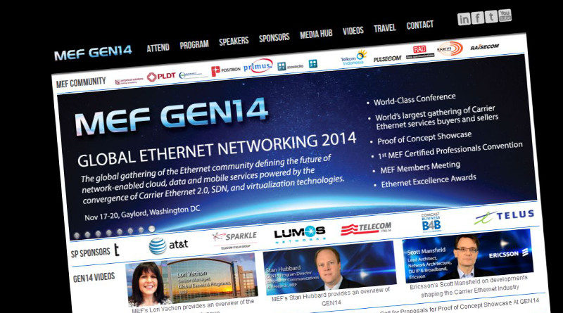 El MEF presenta convocatoria para pruebas de concepto en Global Ethernet Networking 2014 (GEN14)