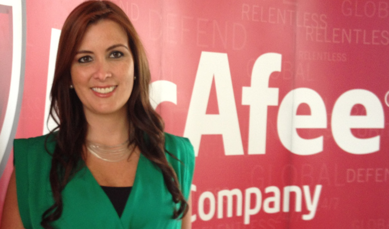 Juliana Salazar Directora de Ventas para el Sur de Latinoamérica de McAfee