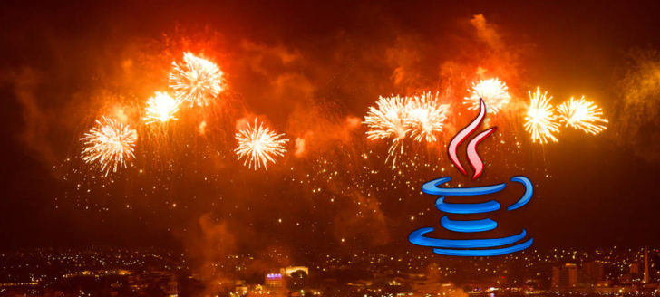Fuegos artificiales y Java