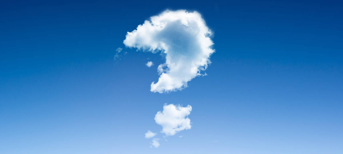 Nube interrogación