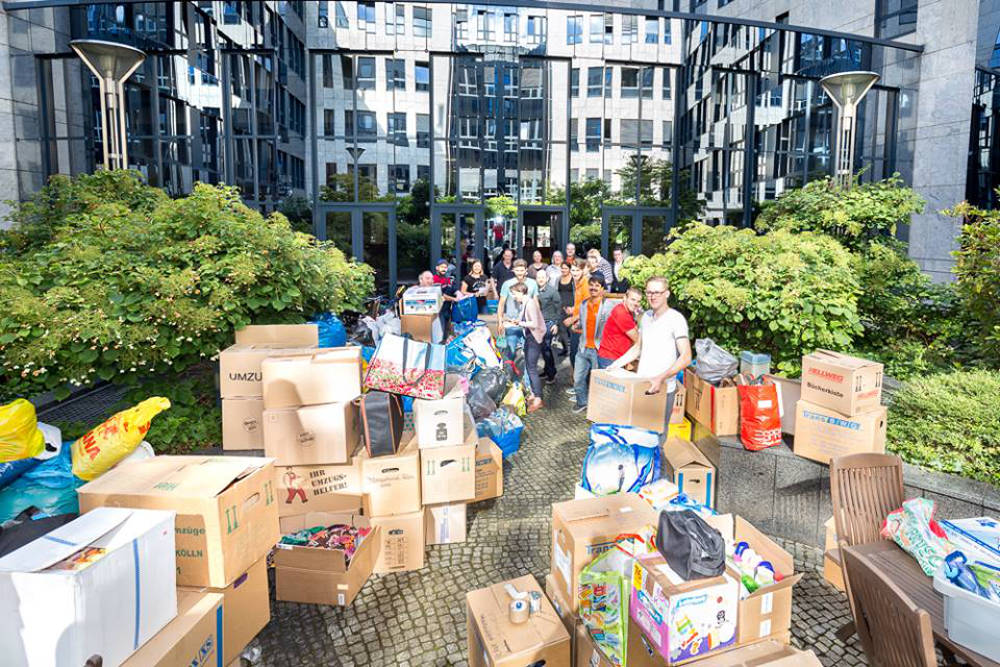 Los empleados de STRATO ayudan a los refugiados en Berlín