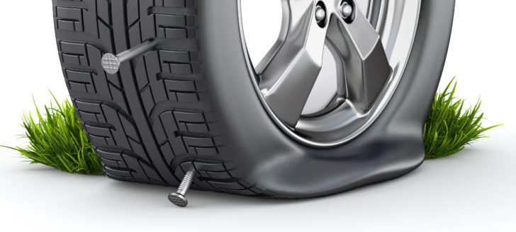 Flat tyre