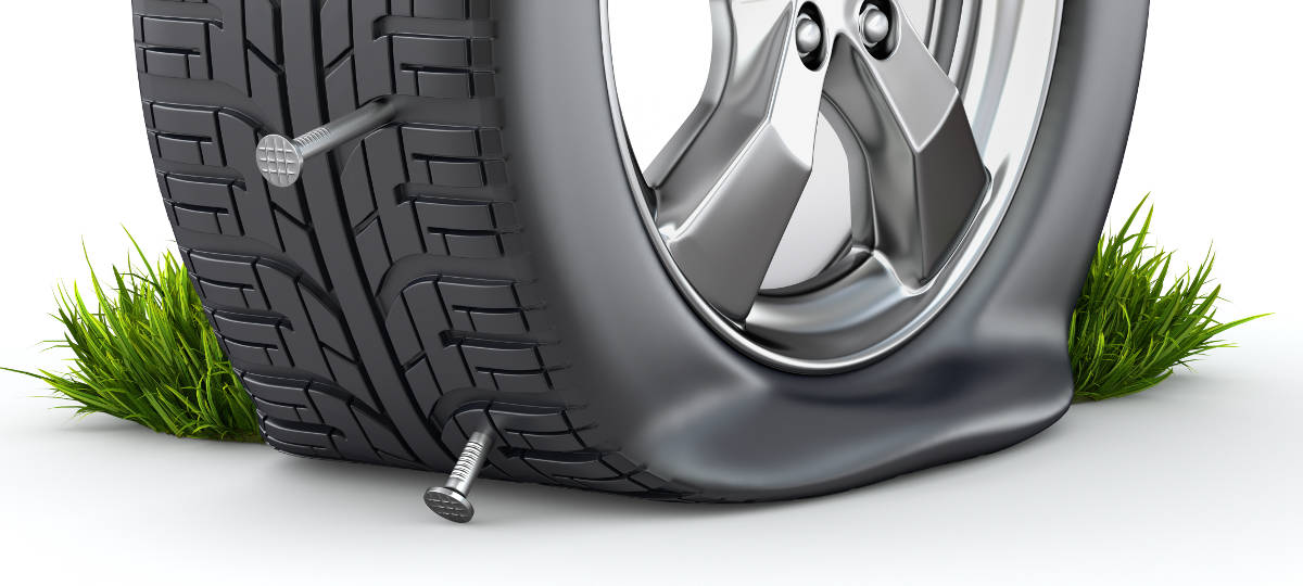 Flat tyre