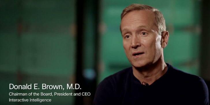 Donald E Brown CEO Interactive Intelligence