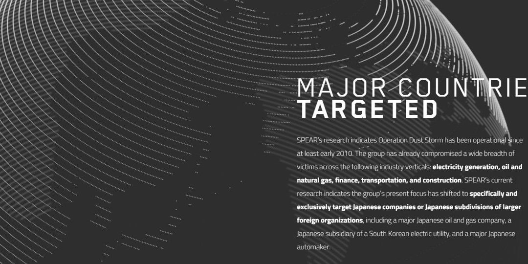 New Security Research from Cylance SPEAR™  Team Uncovers Multi-Year, Multi-Attack Campaign Targeting Japanese Critical Infrastructure