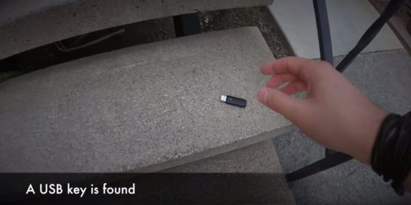 Google experimento USB extraviada