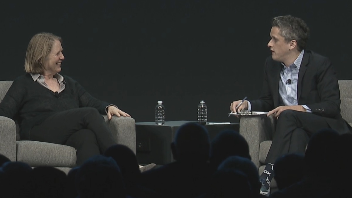 Diane Green Google y Aaron Levie Box