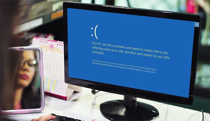 Microsoft revela fraude con pantalla azul de la muerte