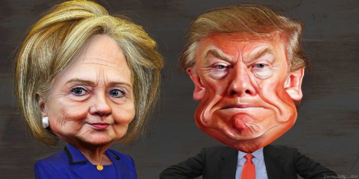 Hillary Clinton Donald Trump by DonkeyHotey Creative Commons