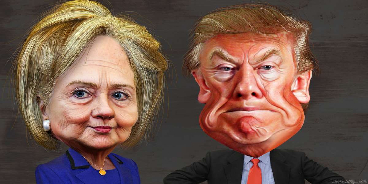 Los bots amenazan integridad de las elecciones estadounidenses Hillary Clinton Donald Trump by DonkeyHotey Creative Commons