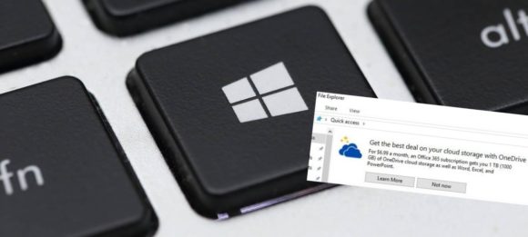 Windows 10 publicidad OneDrive