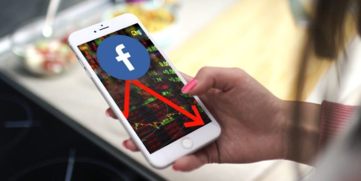 Facebook acciones caida