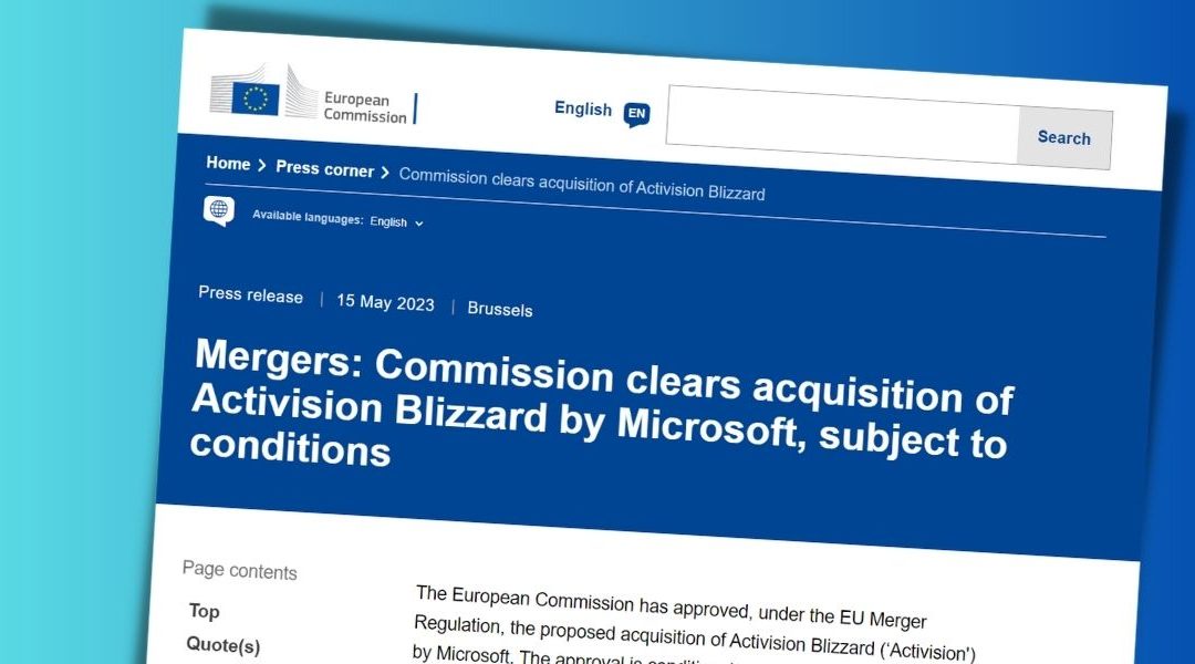 Microsoft supera la revisión de la UE para adquirir Activision Blizzard