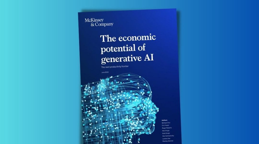 La IA generativa puede suponer un aumento de la productividad de billones de dólares para la economía mundial